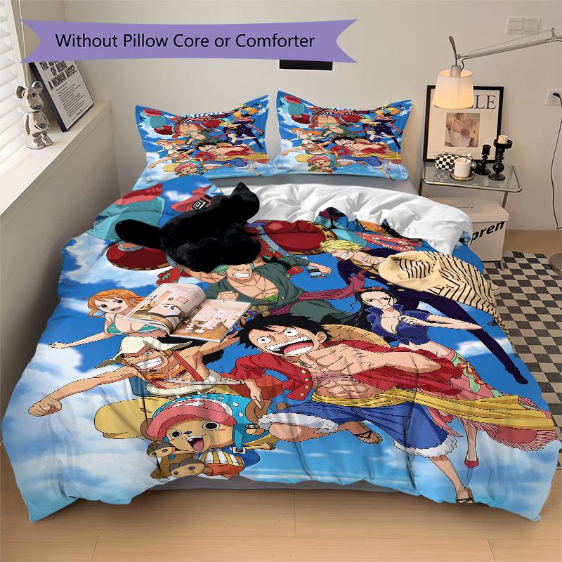 Custom O-One Piece Bedding 3 Piece Set HD Print Duvet Cover Pillowcases for Teens Adult Bedroom Decoration Christmas Gift