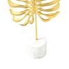 Leaves Cement Base Iron Leaf Desktop Ornament  Study Desk Side Table Adornment