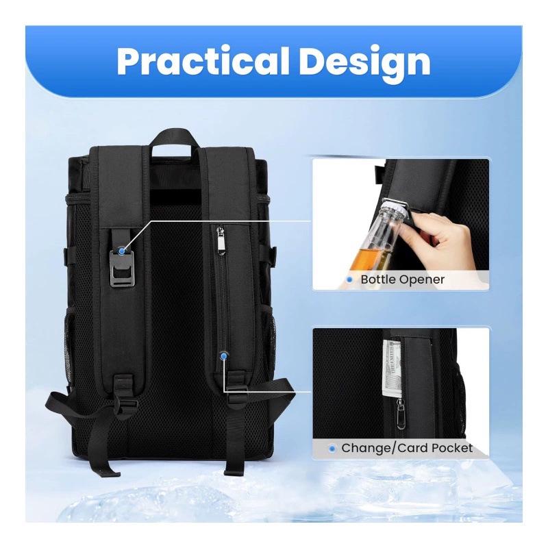 Leakproof Insulated Backpack Cooler for Outdoor Camping - Unisex Design