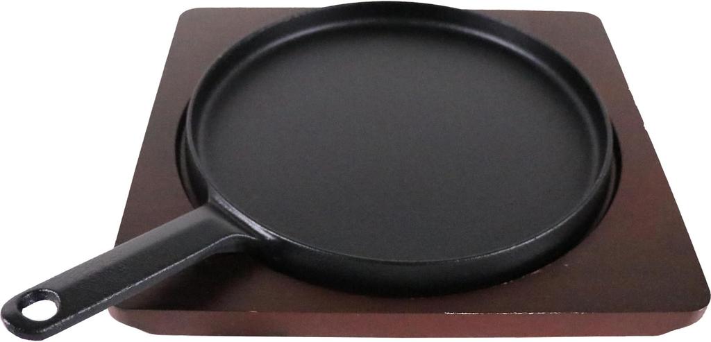 Chubu Tokiwa Steak Plate Large 22cm Shallow Shape with Handle Made In Japan PTK24001