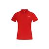 Рубашка поло Li Ning Feather Series, однотонная, быстросохнущая, с коротким рукавом, женская, рубашка поло Bull-Red APLR126-2