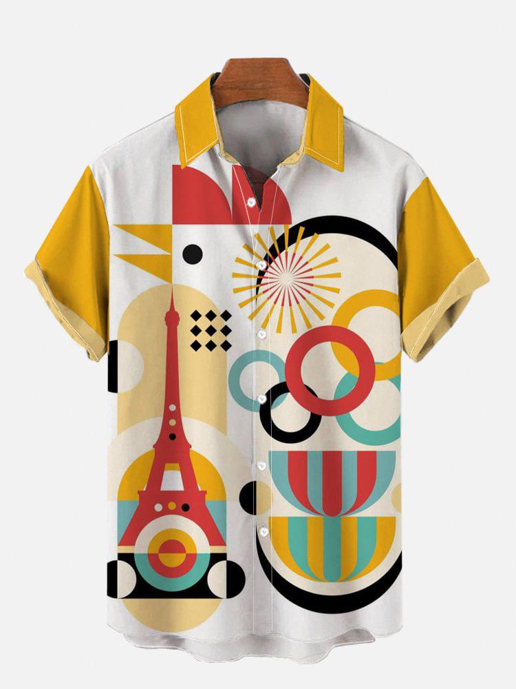 Vintage style i'm not old1D printed men's Hawaiian shirt short sleeve wholesale
