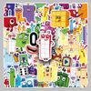 Образовательные наклейки из мультфильма Numberblocks - 50 веселых листов для рисования