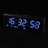 Цифровые большие цифры, светодиодные настенные часы-будильник, календарь, температура