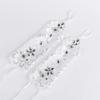 High Quality Dress Bride Wedding Beads Rhinestone Fingerless Gloves Short Gloves Lace