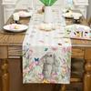 Oil Proof Easter Rabbit Table Runner Light Luxury Dining Table Cover  Dinner