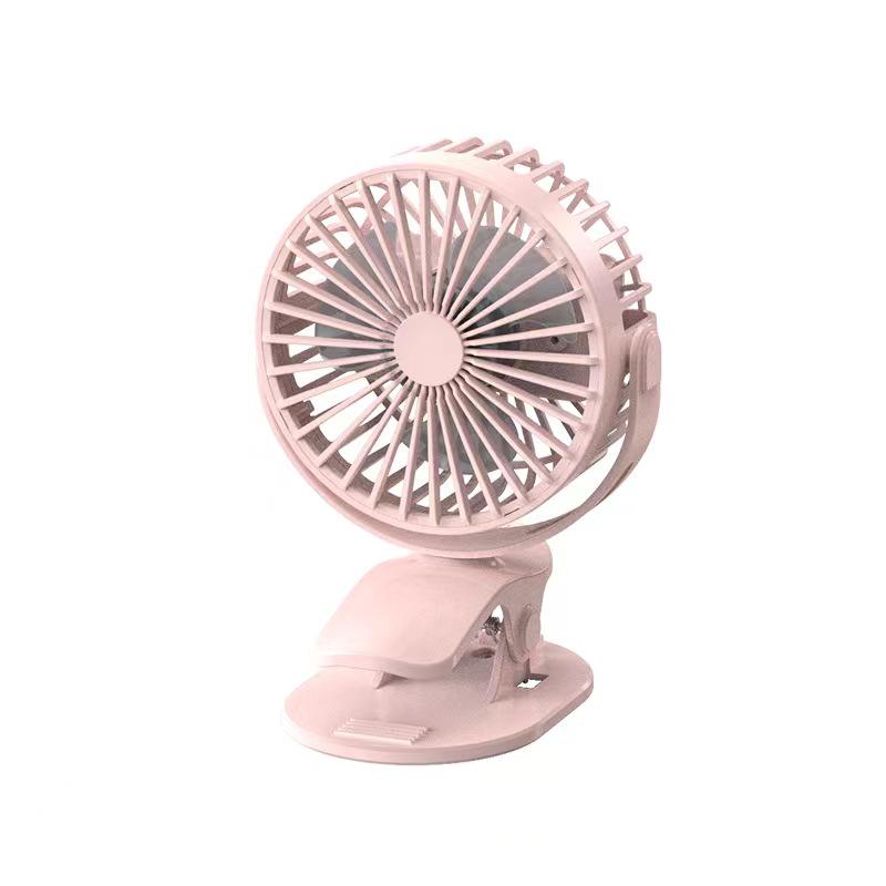 USB Rechargeable Silent Clip-on Desk & Bedside Fan - High-Power Mini Car Fan