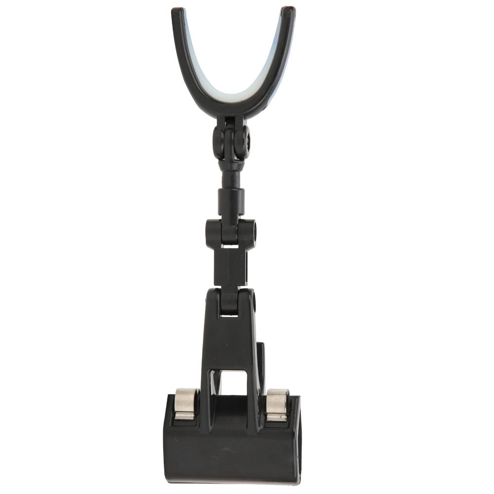 Plastic Portable Luminous Head 360 degrees  Rotating Fishing Rod Bracket Holder Back Hanging Stand