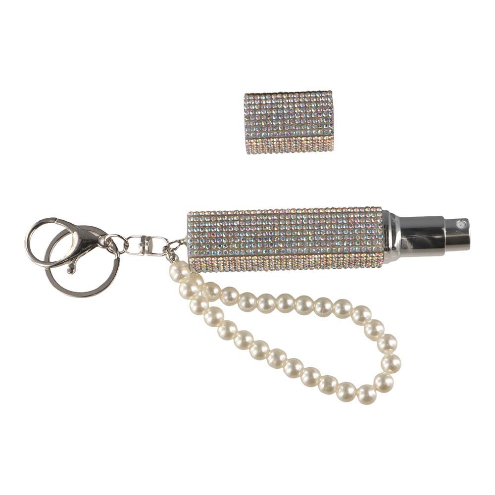 Bling Bling Perfume Bottle Refillable Rhinestone Spray Bottle Glitter Perfume Dispenser  Keychain