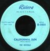 7inch Record RIVIERAS - California Sun / H B Goose Step R1401 Riviera 1964 US Rock Used