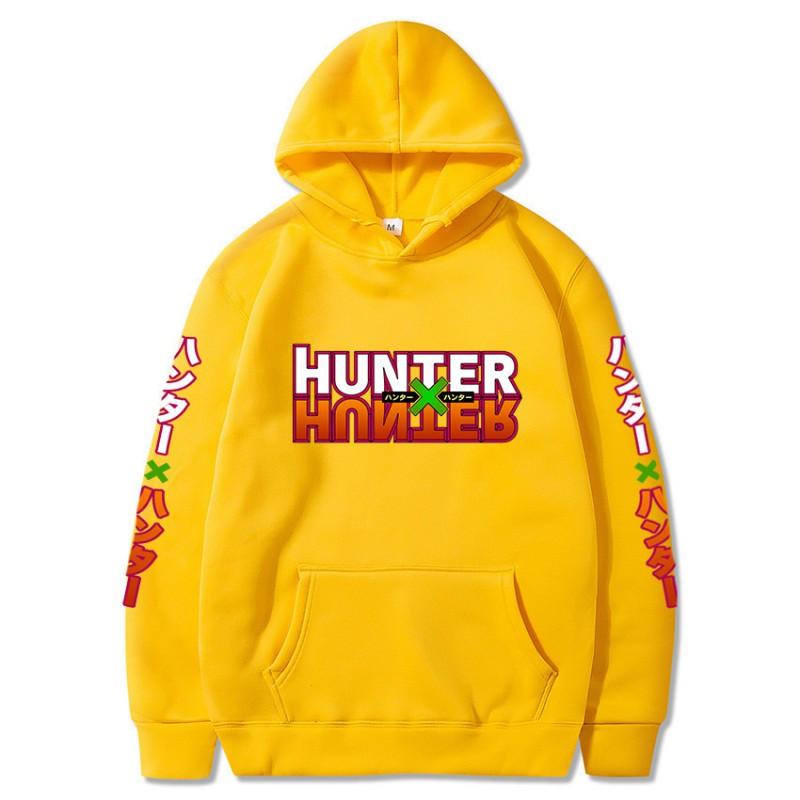 Anime Hunter X Hooded Sweatshirt Men Women Cotton-Lined Long Sleeve Pullover Streetwear Style