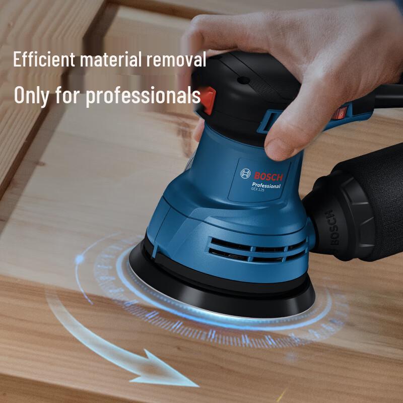 Bosch Professional Random Orbital Sander CN plug (adapter included)