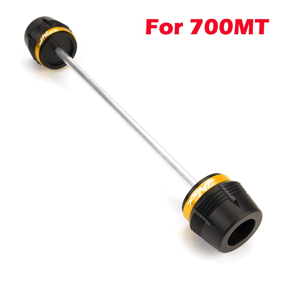 For 450MT 800MT 700MT Accessories Motorcycle Front Wheel Axle Sliders Crash Protector Pad 800 700 450 MT MT800 MT450 MT700
