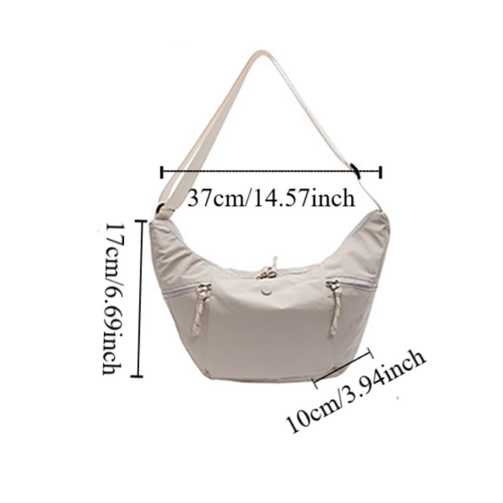 Japanese Style Casual Crossbody Bag Large Capacity Underarm Bag Sports Shoulder Bag Outdoor