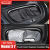 Багажник-холодильник, изоляционное хранилище для Tesla Model 3 Y 2023, сумка-органайзер, передний багажник, пикник на открытом воздухе с ремнями, автомобильные аксессуары