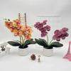 Phalaenopsis Artificial Flower Plant Pot For Wedding Decor And Photography Indoor Outdoor Display