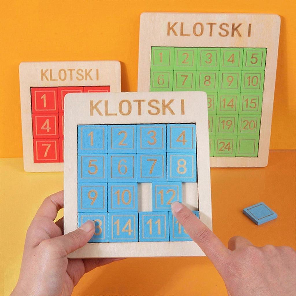Intelligence Klotski Sliding Puzzle Toy Kids Learning Brain Teaser Party Favor