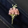 Rose Bouquet Brooch, Brooch, Anti-glare Pin, Niche Design Sense, Suit Accessory