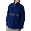 FILA Sweatshirts Unisex Blue Lapel Moderate Regular FS2POF3106X-NAY