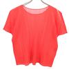 PLEATS PLEASE сделано в Японии Плиссированная футболка с коротким рукавом 3 Красный Женский Б/У