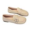 Korean Version of Flat-soled Single Shoes for Women In the Autumn of 2025, the New Versatile One-pedal Two-wear Shallow-mouth Soft-soled Soft-leather 
