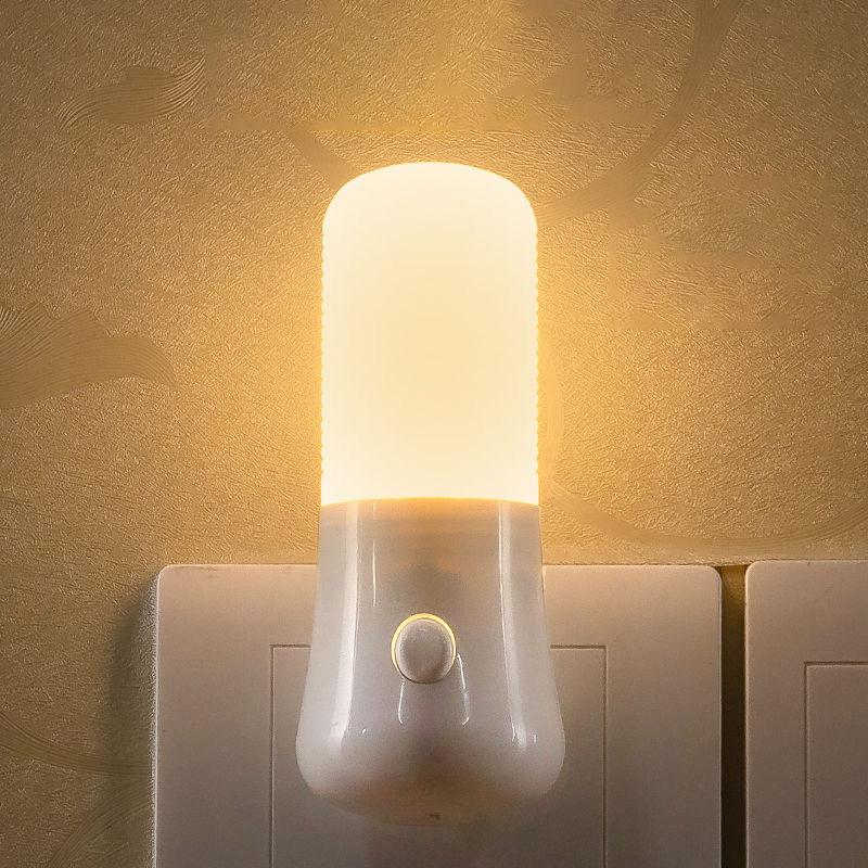 Светодиодные ночные светильники для кормления младенцев, прикроватные светильники, розетка для США, интеллектуальное энергосберегающее ночное освещение для спальни, коридора