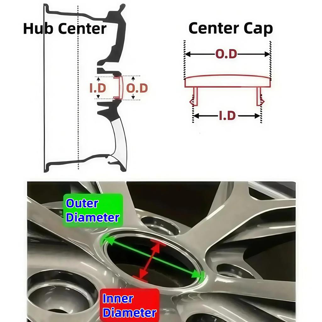 4pcs O.D 60MM ( I.D 56MM ) DS Logo Emblem Car Wheel Center Cap for DS Wheels Hub Lid Rim Hubcaps Cover Replace Car Accessories