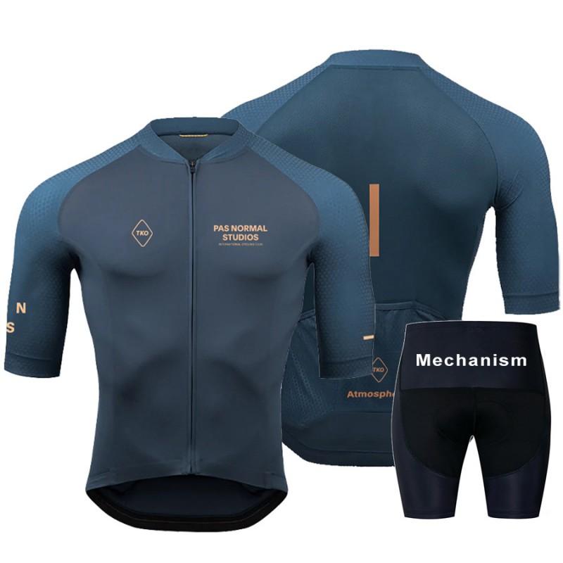 Mens Cycling Jersey Bib Shorts Set Breathable Road Bike Outfit
