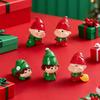 6 шт. Мини-фигурки Рождественских эльфов Милые эльфы Маленькие человечки Украшение Идеально для DIY Сказочный сад Рождественская елка Праздничное украшение