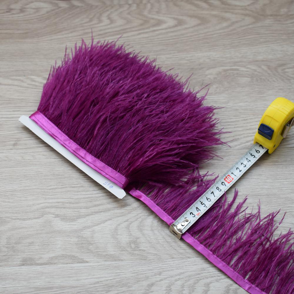 Перо2023 горячо! Пушистая и красивая отделочная ткань с перьями страуса, длина 5-10 м, боковая лента, ширина 8-10 см / Аксессуары для шитья DIY