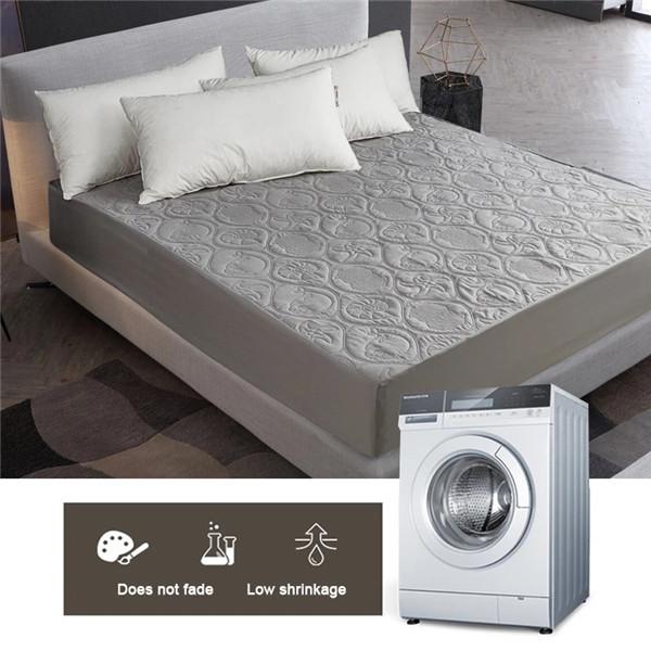 Водонепроницаемый однотонный стеганый тисненый водонепроницаемый чехол для матраса, простыня, стильный чехол для матраса, толстая мягкая подкладка для кровати (Нет наволочек)