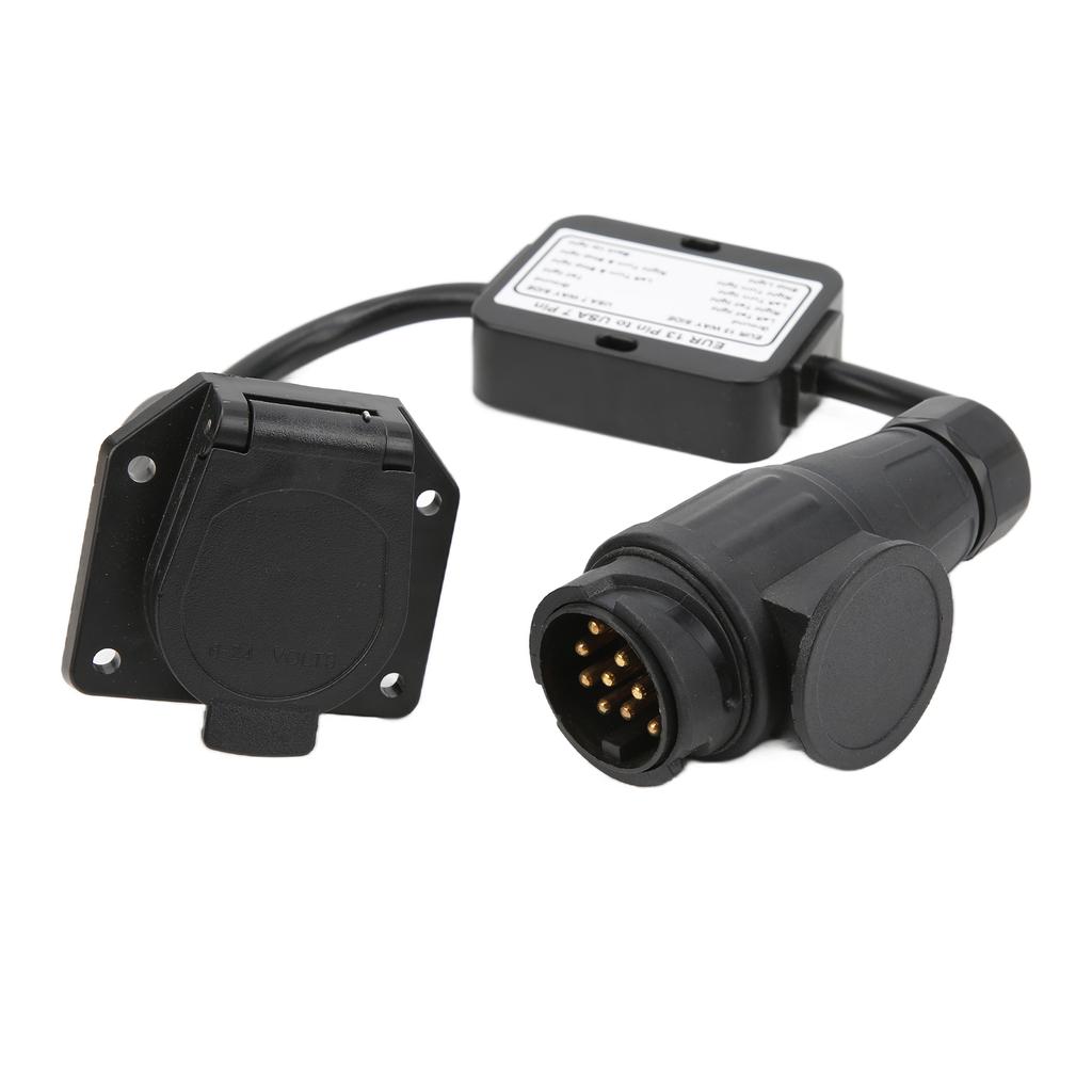 Европейский 13-контактный вилка на американскую 7-контактную вилку круглый разъем для прицепа Электрический преобразователь