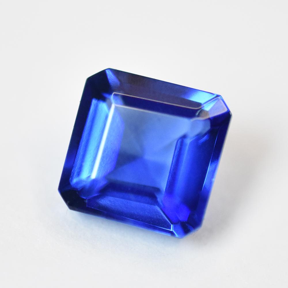 7 Ct Square Cut Blue NATURAL Tanzanite Loose Gemstone For Collection