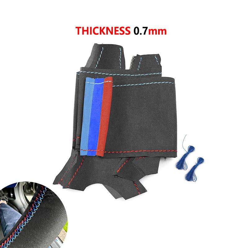 Автомобильный замшевый чехол на руль для BMW M Sport F10 F11 F12 F13 F20 F22 F30 F31 F32 F34 F36 F48 F39 F25 F26 F15