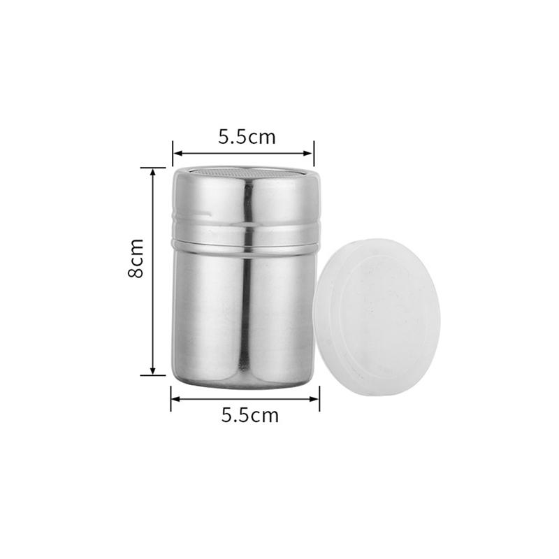 Stainless Steel Pepper Bottle with Rotating Cover Seasoning Storage Can Spice Jar Salt Sugar Container Kitchen Tools