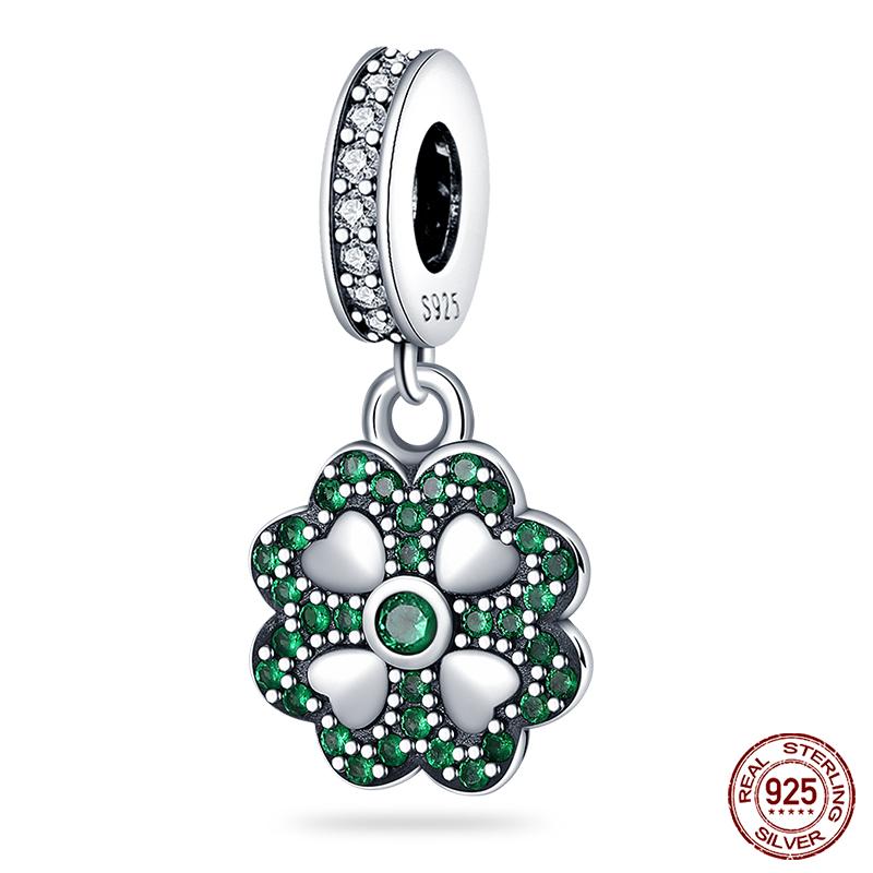 3MM 925 Bracelet 925 Sterling Silver Flower Bird Series Charms Bead For Women Fashion DIY Jewelry Gifts Making