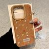 Чехол для телефона из натуральной кожи с изображением веток, листьев и сломанных цветов для iPhone 16 Pro Max 15 14 Plus 13 12 11 XS X XR, противоударный