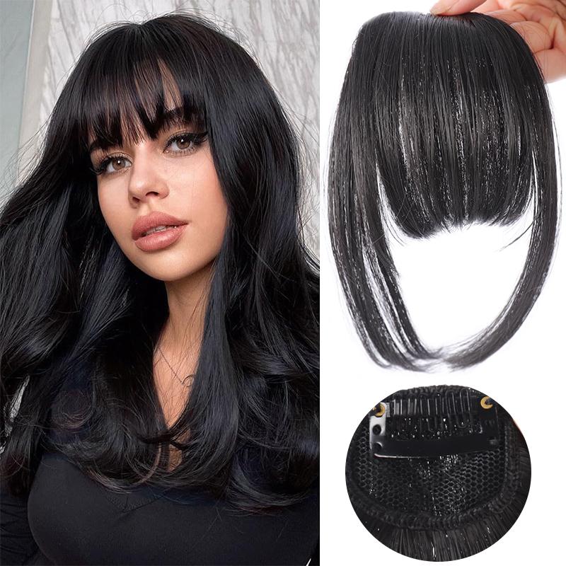 Парики с бакенбардами и челкой-эйрбег для женщин, синтетические парики, невидимые и не оставляющие следов, простые в носке, естественные и подходящие для любого случая