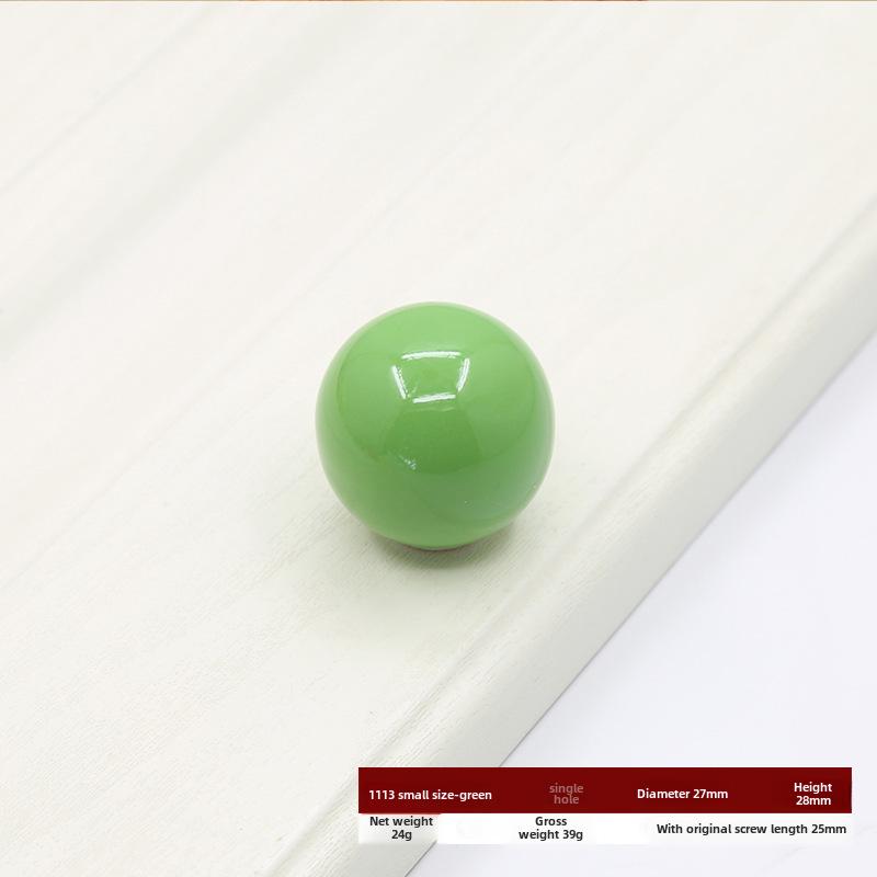 Круглая цветная керамическая дверная ручка для шкафов, гардеробов и ящиков