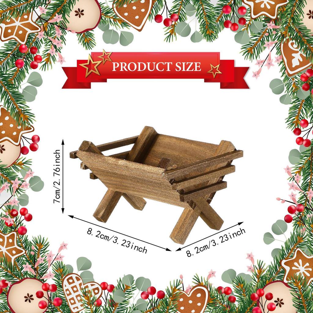 Jesus Manger Ornament Scene Artwork Creative Collectible Decoration Nativity for