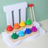 Desk Bells For Kids 8 Colorful Hand Bells Set Wooden Musical Instrument Birthday Christmas Gift For Girls Boys
