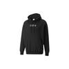 Puma Downtown Fun Logo Print Hoodie Men Tops Black 535412-01