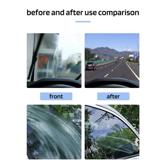 Мощный очиститель лобового стекла автомобиля, средство для удаления масляной пленки, быстродействующий, без разводов, очиститель лобового стекла, набор для чистки стеклоочистителей в салоне автомобиля