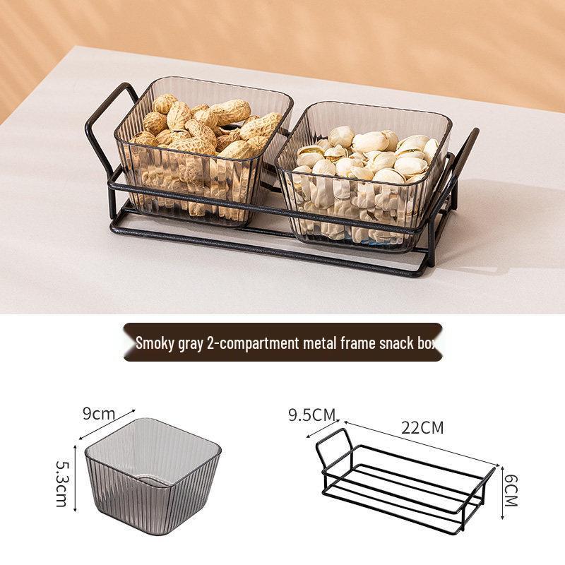 Креативная пластиковая тарелка с отделениями для закусок для гостиной или бара