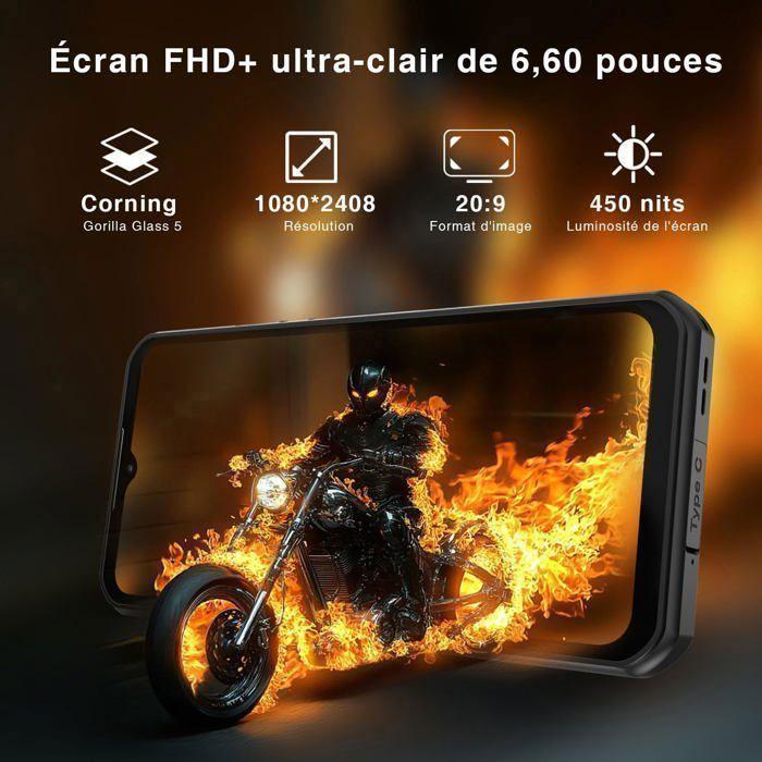 Смартфон DOOGEE Fire 5 Pro Защищенный 20ГБ+128ГБ 6.6" 13000 мАч 13 МП Неубиваемый телефон Android 15 Две SIM-карты 4G/NFC/OTG - Зеленый