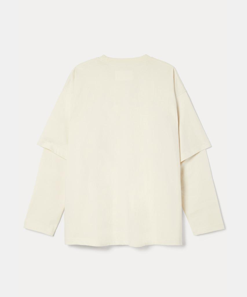 SIO Pigment Layered Tee_Cream