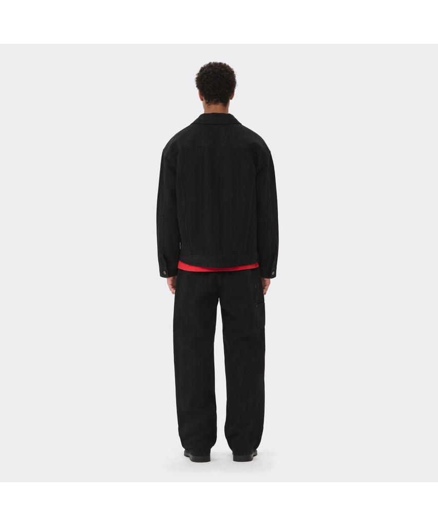Keoseuuteommellou Black Carpenter Detail Wale Jeans Cwpam26381Bkx