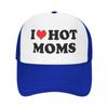 Классическая Унисекс Кепка Тракер I Love Hot Moms Взрослая Регулируемая Бейсболка для Унисекс Женщин Хип-Хоп Кепки Snapback