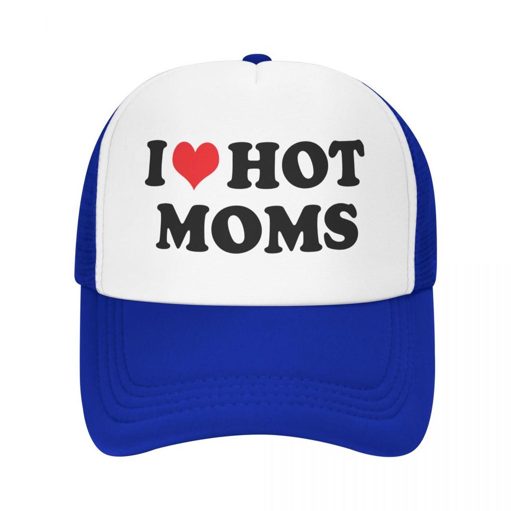 Классическая Унисекс Кепка Тракер I Love Hot Moms Взрослая Регулируемая Бейсболка для Унисекс Женщин Хип-Хоп Кепки Snapback