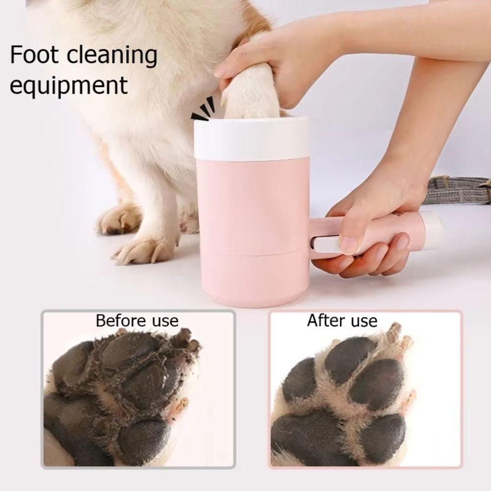 Automatic Dog Paw Cleaner Cup Soft Silicone Dog Feet Washer Pet Foot Washing Cup Dirty Paw